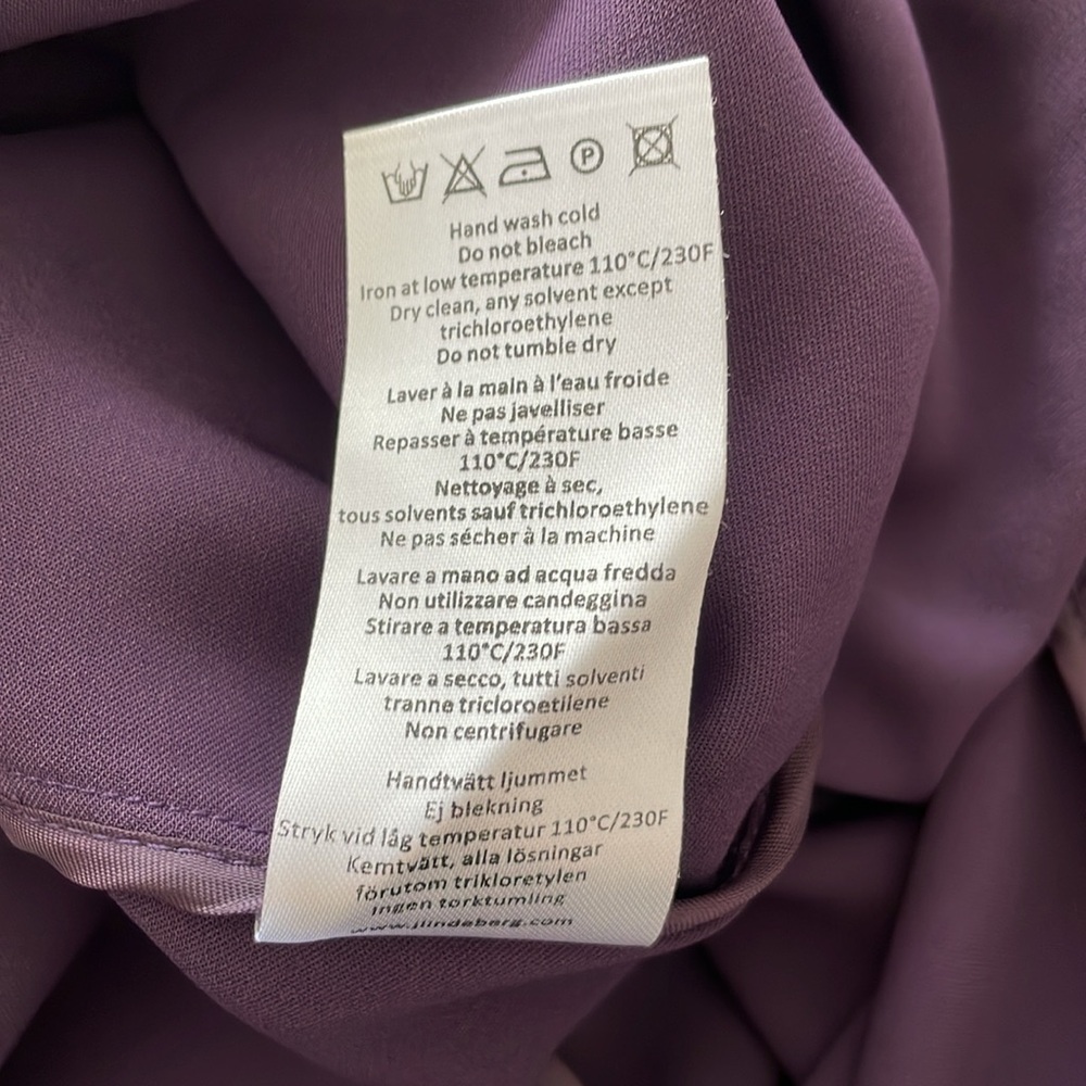 J. Lindeberg Plum Daniella Stretch Drape Dress - Picture 15 of 16